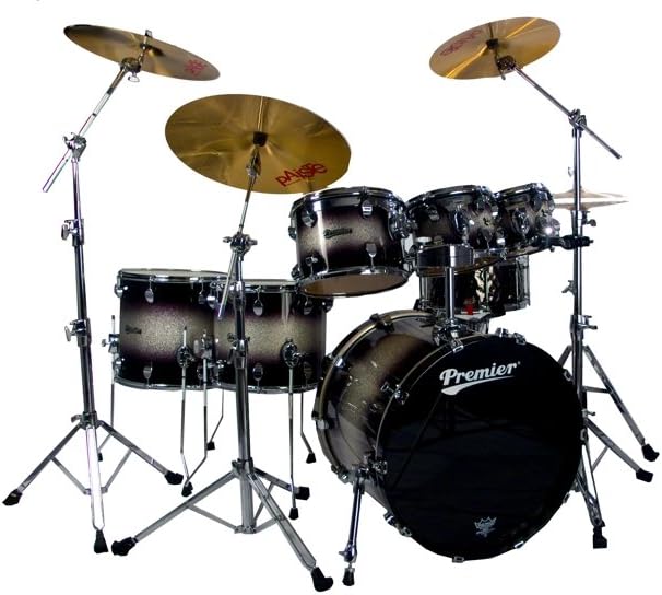 Premier Series Elite H289952QSSB 5-Piece Drum Set,Silver Sparkle Burst