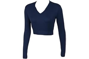 CHEER FANTASTIC V-Neck Midriff Youth Navy