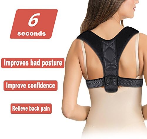 Back Brace Posture Corrector for Women &amp; Men - Shoulder Back Posture Corrector Clavicle Support Brace Device for Bad Posture Shoulder Position Adjustment Spine Curvature Upper Back Pain Relief