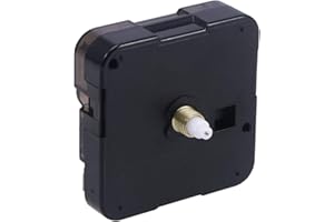 PARTYKINDOM Clock Mechanism Replacement - DIY Quartz Clock Repair, Silent Wall Clock Repair Replacement Parts (No Battery)