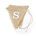 Pixnor 6 pcs Vintage Affair MR and MRS Hessian Burlap Bunting Wedding or Party Decoration Banner Brown