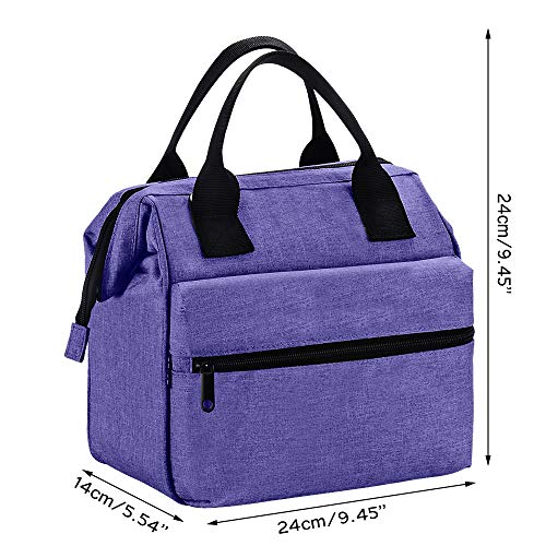 Srise Lunch Box Insulated Lunch Bag For Men & Women Meal Prep Lunch Tote Boxes(Purple) â€¦