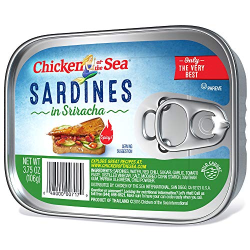 Chicken of the Sea Sardines In Sriracha, 3.75 Ounce (Pack of 18