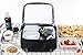 Niseeu Adult Lunch Box Insulated Lunch Bag,Double Reusable Waterproof Large Cooler Tote with Shoulder Strap for Women&Men(Black, 12Can)