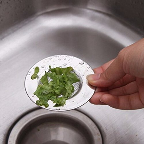 image for UTL Stainless Steel Sink Strainer Bathtub Hair Catcher Stopper Shower 