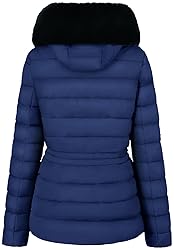 BodiLove Women's Winter Quilted Puffer Short Coat