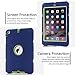 iPad Mini Case, iPad Mini 2 Case,iPad Mini 3 Case,TOPSKY [Robot Series] High Impact Defender Shockproof Case For iPad Mini/ iPad Mini 2/ iPad Mini 3, Navy Blue/Lemony Yellow