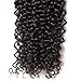 Klaiyi Hair 10A Brazilian Curly Hair Weave 1 Bundle Virgin Human Hair Extensions Unprocessed Natural Color 95-100g/pc (14Inch)