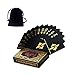 Vitality Life Gold Playing Cards, Waterproof Plastic Poker Cards, Best Cool Unique Black Personalized Playing Cards, PVC Magic Card Decks Deck of Cards