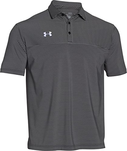 Under Armour Men's Clubhouse Polo Golf Shirt, 1270402 (Black/White, S)