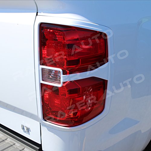 Razer Auto 2014-2015 Chevy Chevrolet Silverado 1500 Summit White Taillight Trim Cover