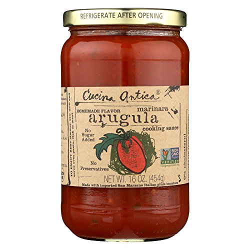Cucina Antica Arugula Marinara Cooking Sauce - Case of 12 - 16 FL oz.