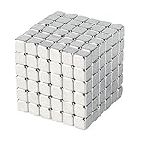 WESUN Magnetic Cube 216pcs Magnets Blocks Magnetic Sculpture Holders Square Cube Children's Puzzle Magic Cubes DIY Educational Toys for Kids (3MM)