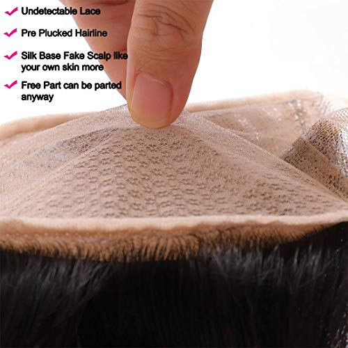 UNice-Hair-Straight-Human-Hair-PU-Fake-Scalp-Lace-Closure-Unprocessed-Brazilian-Remy-Hair-Free-Part-4x4-Lace-Closure-Natural-Color-20inch