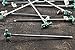 SE Heavy-Duty Metal Tent Pegs Stake Set - 10-Pack, 10.5