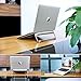 OMOTON Laptop Stand, Adjustable Multi-Angle Aluminum Notebook Computer Stand, Fits MacBook and Laptops up to 17 inches, Silver