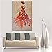 TOCARE Large Diamond Painting Kits for Adults Dancer,Large Diamond Art Kits for Adults 15.7x23.6Inch, Full Drill Diamond Painting Red Dress Lady for Home Wall Decor