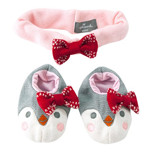 Hallmark Baby Holiday Hat & Bootie Set (6-12 Months, Penguin)