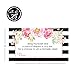 Modern Floral Diaper Raffle Tickets (25 Pack) Baby Shower Games for Girls – Invitation Insert Cards - Pink and Black