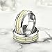 Fashion Dark Luminous ECG Ring Stainless Steel Ring Promise Heartbeat Ring Glowing Jewelry for Men Women