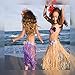 Hajoyful Grass Skirt Hawaiian Luau Hula Skirts Party Decorations Favors Supplies Grass Skirts for Kids Elastic Hibiscus Flowers Tropical Hula Skirt for Party, Birthday, Celebration 12Pack