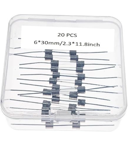 Lot De 20 Fusibles Céramique Temporisés 10A 250V AC - Format 4x11mm Axial - Marque Uxcell