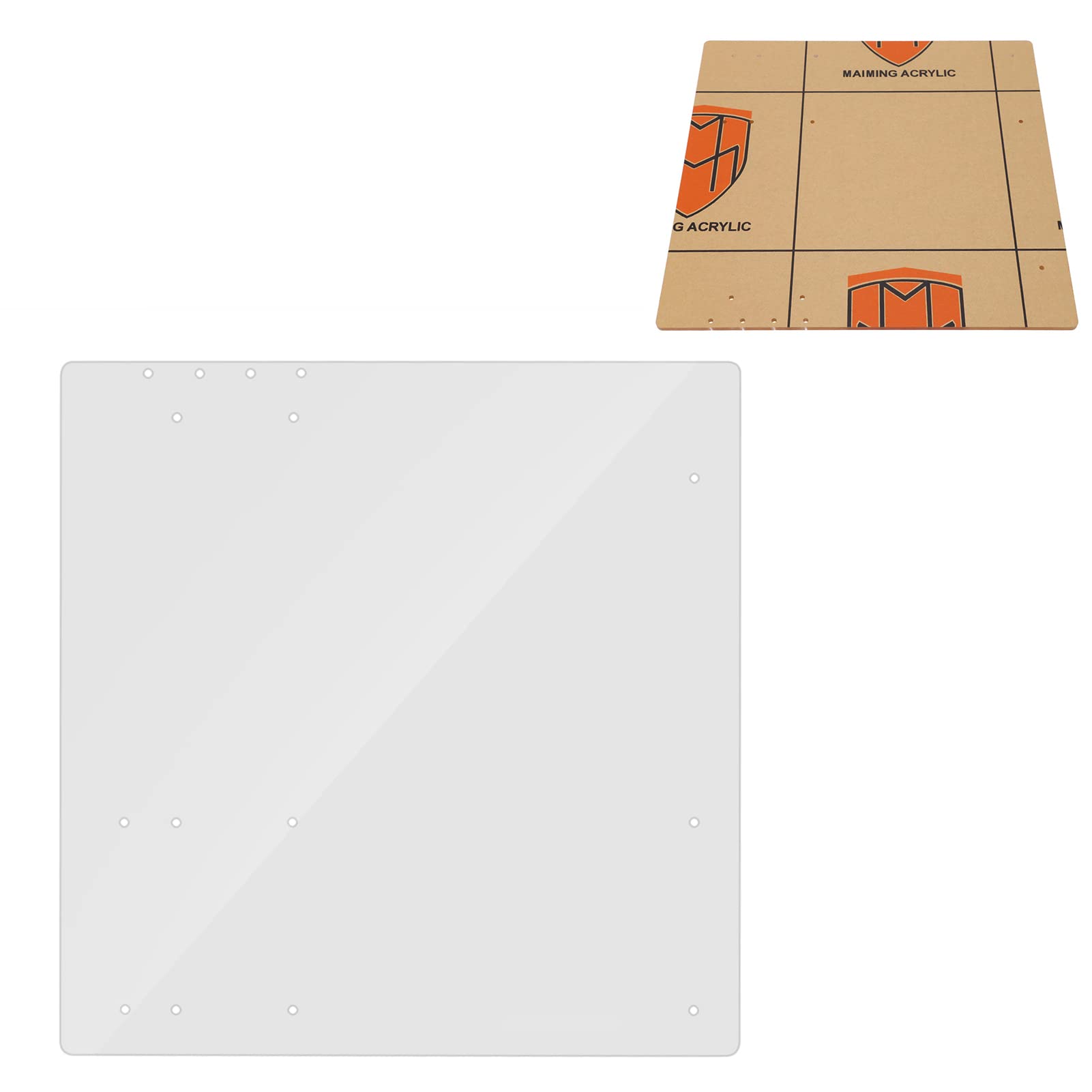 Zunate PC Case DIY test bench, PC open frame test bench open frame transparent acrylic overlock computer case DIY base stand for M-ATX Mothboard