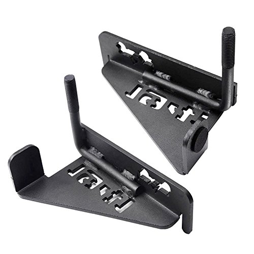 Koval Inc. 07-16 1941 Jeep Wrangler JK Foot Rest Pedal Foot Pegs Style (Black 1941 Rest Pedal, 07-16 1941 Jeep Wrangler) - Thumbnail 2