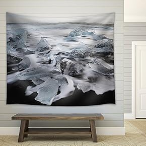 Iceberg Floating on The Sea - Fabric Wall Tapestry Home Decor - 51x60 inches