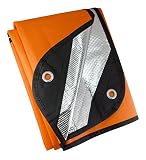 UST Survival Blanket/Tarp 2.0 with Windproof and Waterproof Material for Emergency, Camping, Hiking and Outdoors