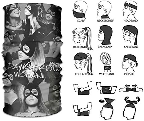 Ariana Grande 3D Printing Dust Proof UV Resistant Sport Magic Scarf