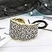 DEEKA Rhinestone Glitter Ponytail Holder Cuffs Elastic Hair Tie Band Pack of 3 for Women