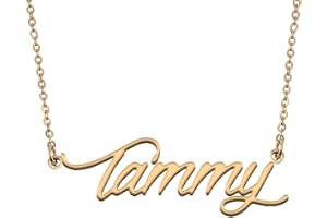 HUAN XUN Personalized Name Necklace for Women Custom Initial Pendant Custom Name Jewelry Gift for Mother Day