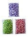 3200 Tie Dye Rainbow Colored Loom Band Refill Kit - 8 Brilliant Tie Dye Colored Rubber Bands Conveniently Separated - 400 of Each Mixed Color - 100+ Clips and 30+ Charms