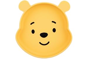 Bumkins Disney Toddler and Baby Suction Plate, Silicone Grip Dish, Baby Led Weaning, Kids Feeding Supplies, Non Skid Sticky Bottom, Platinum Silicone, for Children Ages 6 Months Up, Toy Story Alien