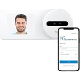 NGTeco Time Clock Cloud-Based, TC5 Face Recognition Time Clocks for Employees Small Business, 2.4G WiFi Remote Control Clock in and Out Machine with Software &amp; iOS/Android App, No Monthly Fee