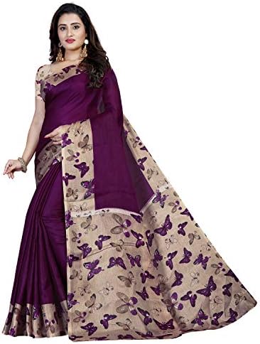 VIMALNATH SYNTHETICS SAREE KHADI SAREE WITH BLOUSE PIECE
