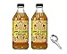 Bragg USDA Organic Raw Apple Cider Vinegar, With The Mother 16 Ounces Natural Cleanser, Promotes Weight Loss - Pack of 2 w/ Measuring Spoon