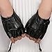 Women Driving Gloves, Magelier Fingerless Genuine Nappa Leather Motorcycle Fashion Gloves