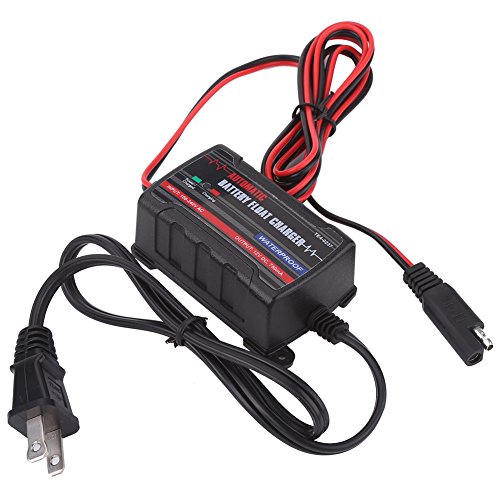 Cuque 6V 12V Battery Charger Automatic Battery Trickle Charger for Automotive Motors ATV RV (US Plug) Perfect Equipment Car Motorcycle Vessel All-Terrain Vehicle UTV Battery Maintenance and Charging