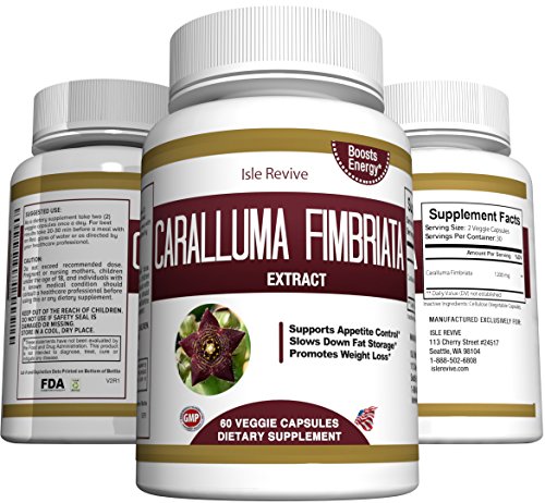 Pure Caralluma Fimbriata Extract Capsules - All Natural Weight Loss Supplement and Appetite Suppressant - Maximum Potency 1000mg Per Day, 60 Veggie Caps, Made in USA Pure Caralluma Fimbriata Extract Capsules - All Natural Weight Loss Supplement and Appetite Suppressant - Maximum Potency 1000mg Per Day, 60 Veggie Caps, Made in USA