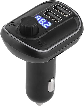 Amazon カープレーヤー Fmトランスミッター 安定 異常 大音量 厳密 長寿命 音楽 車 Black シガーソケット充電器 車 バイク