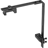 Salcod Aquarium Light Bracket for Rimless Tanks, Fits 2.4"-5.3" Lights | Fits 0.18"-1.2" Tank Edges, Adjustable Height &amp; Depth, Aluminum Riser for Rectangular LED Lights, Planted &amp; Saltwater Tanks