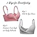 EMY Lace Nursing Bra Maternity Bra 3 Pack Sleep Bra for Maternity to Nursing Seamless Cotton (36/80)
