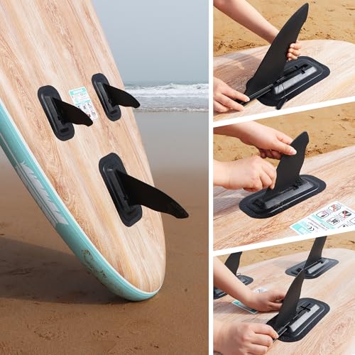 niphean Paddle Board Fin 4''/9''/15" Wave Replacement, Easy Insert, Replacement SUP Fin for Stand-up Paddle Boards, Durable Paddle Board Accessory, SUP Accessory