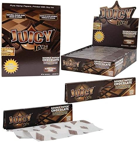 3 Booklet of Juicy Jays King Size Slim (DOUBLE DUTCH CHOCOLATE) BY MAKBROS