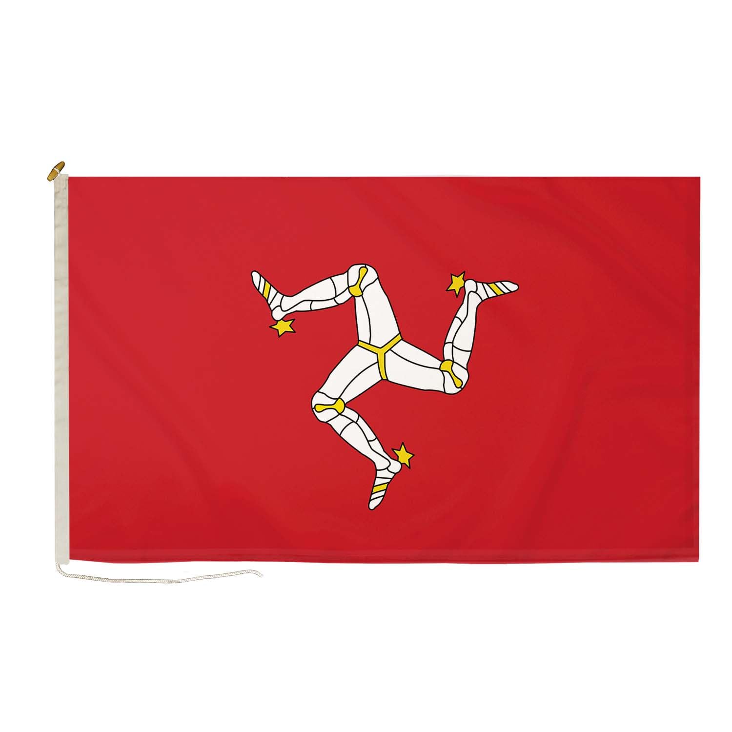 DuraFlag Isle of Man 5ft x 3ft with Rope and Toggled - Premium Quality 5x3 Flags — image 1