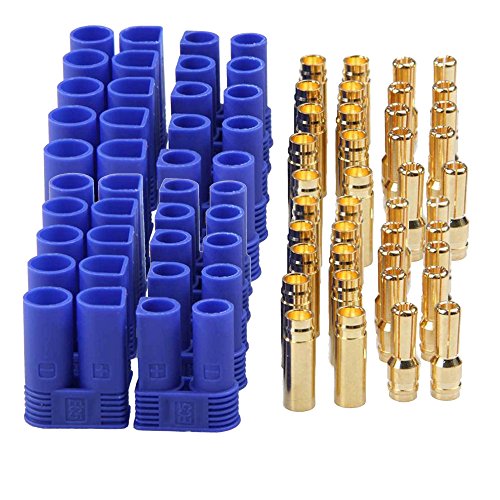 10 Pairs EC5 Bullet Banana Plug Connector Female Male 5mm Bullet Gold