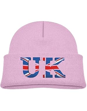 Kids Cool UK Flag Casual Flexible Winter Knit Hats/Ski Cap/Beanie/Skully Hat Cap