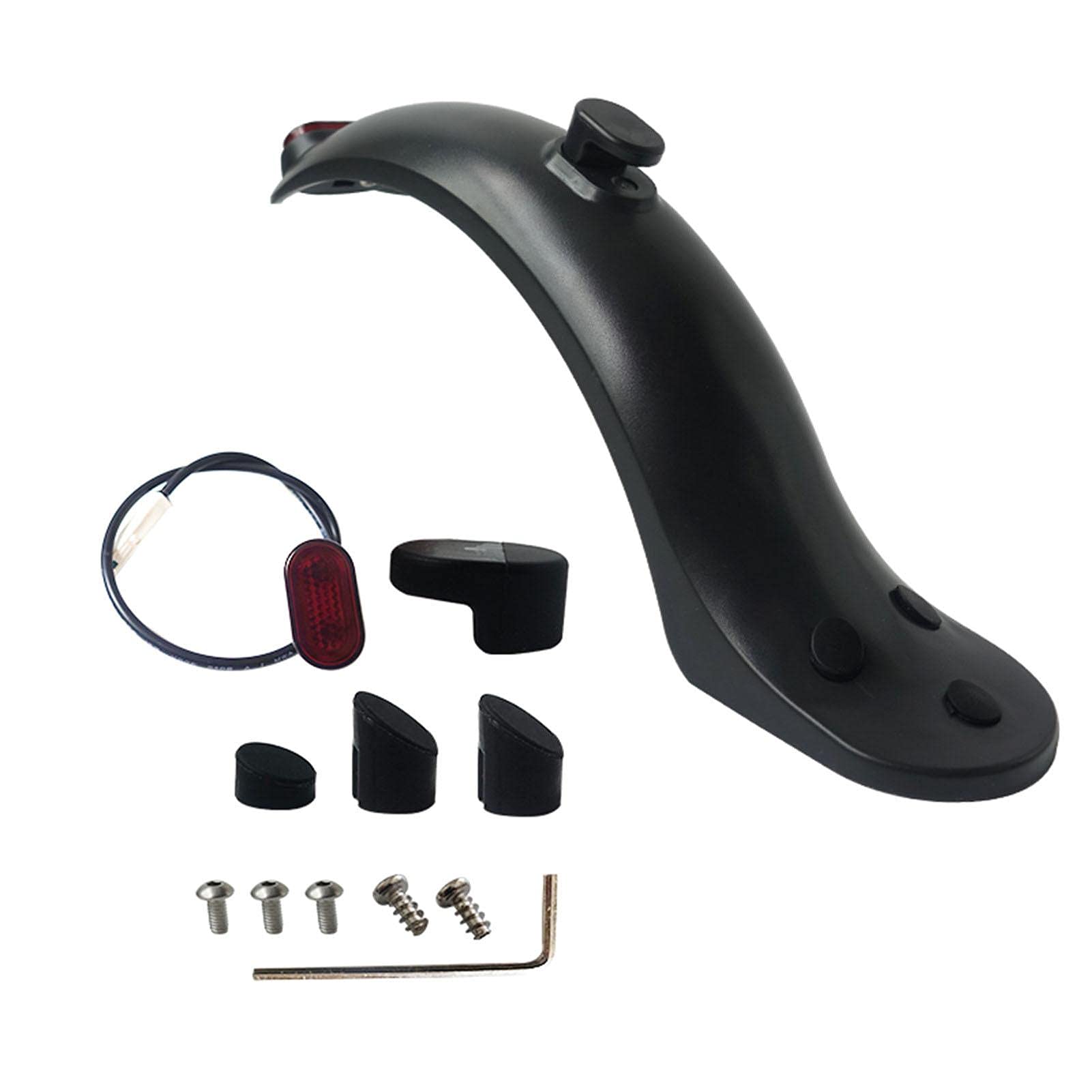 libelyef Electric Scooter Mudguard, Splash-Proof Plastic Rear Fender Mudguard Bracket Electric Scooter Replacement Accessories For M365/S1/PRO